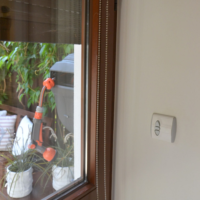 Okno tarasowe z roletą zewnętrzną