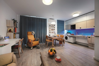 Wnętrze mieszkania seniora