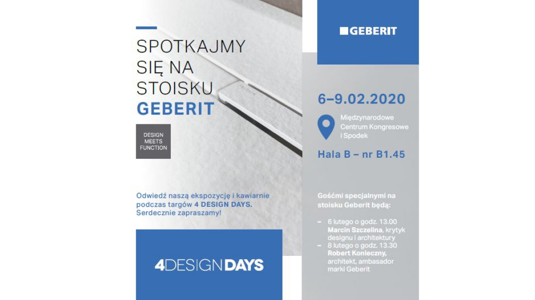 Geberit i KOŁO na 4 Design Days 