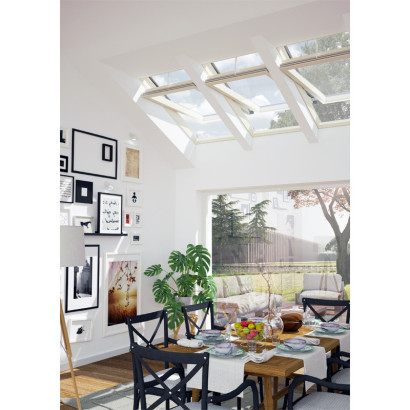 Okno drewniane, obrotowe ISC2 I22 sterowane przełącznikiem