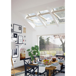 Okno drewniane, obrotowe ISC1 I22 sterowane pilotem