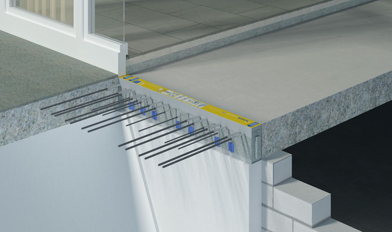 Balkon z łącznikiem Schöck Isokorb® T Typ K gr. 8 cm