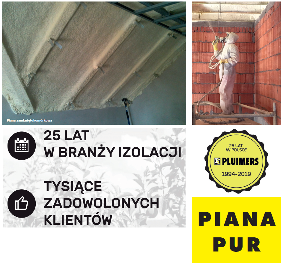 Izolacja natryskowa pianą PUR 