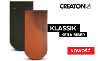 Dachówka KLASSIK KERA BIBER - nowość w ofercie CREATON Polska