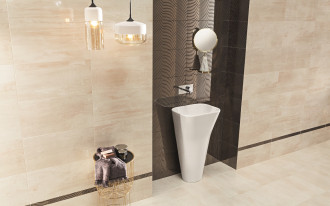 Shine Concrete - nowa kolekcja ceramiki łazienkowej Tubądzin