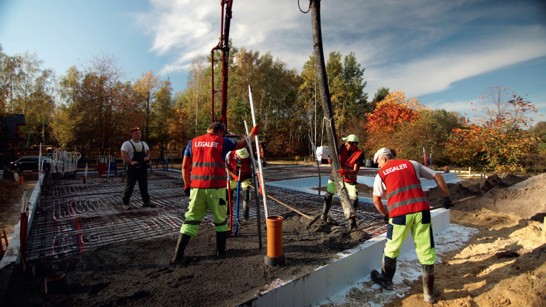 Energooszczędny fundament płytowy Legalett