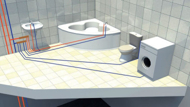 Schemat: Ułożenie rur w systemie rozdzielaczowym