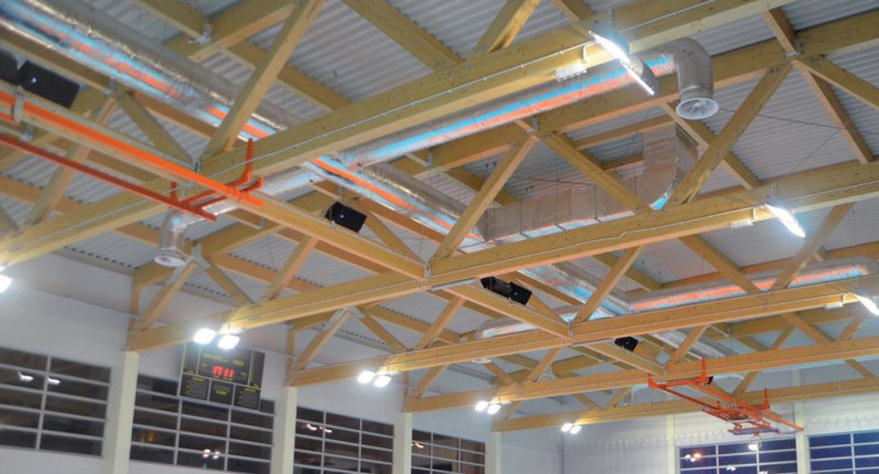Sala sportowa - Świdnik, realizacja NordWOOD