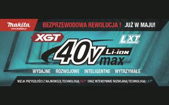 Bezprzewodowa rewolucja już w maju! Makita wprowadza TECHNOLOGIĘ XGT 40V max