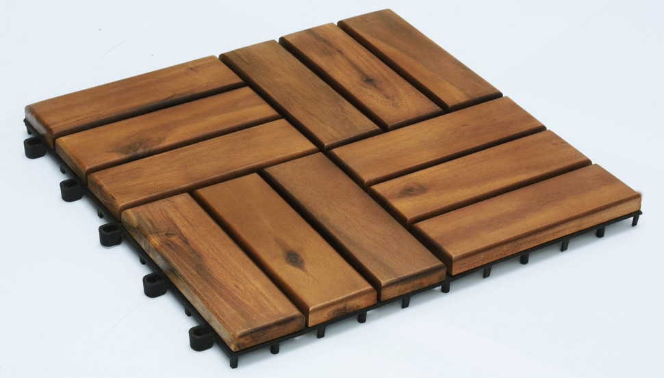 Panele akacjowe - podest tarasowy