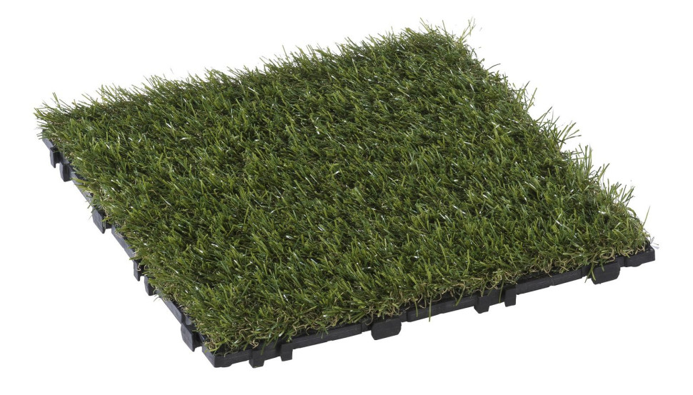 Plastikowe panele pokryte sztuczną trawą