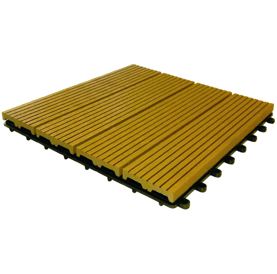 Panele tarasowe z ryflowanych desek kompozytowych - jasne