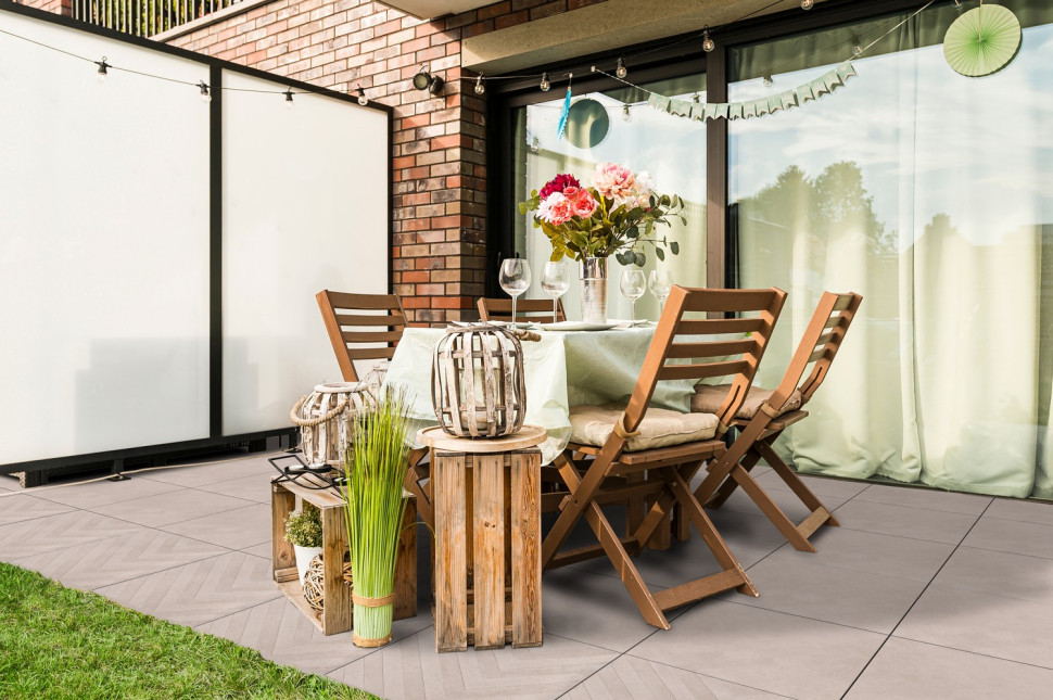 Płyty tarasowe Sottile oraz Sottile Deco kolor carbo