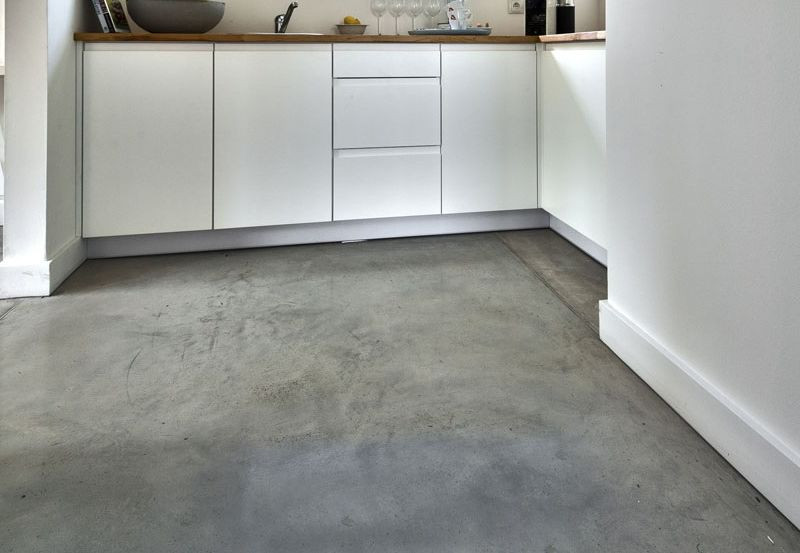 Posadzka betonowa w kuchni