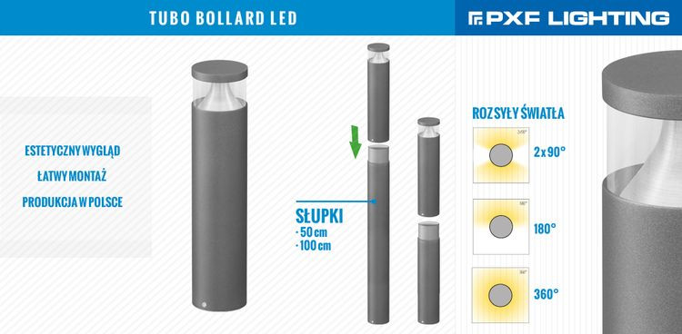 Słupek oświetleniowy TUBO BOLLARD LED