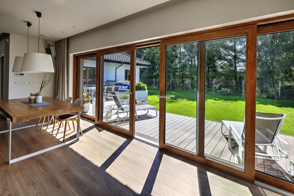 Duże przeszklenia tarasowe