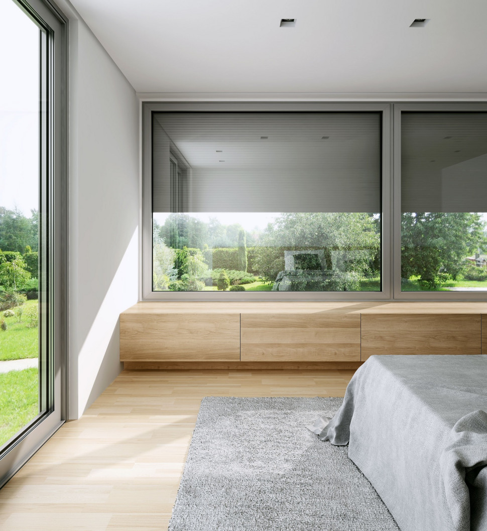 Rolety zewnętrzne na dużych przeszkleniach