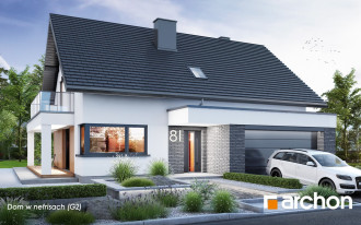 Komfortowy, efektowny, a zarazem ekonomiczny w budowie - zobacz ten projekt domu ARCHON+