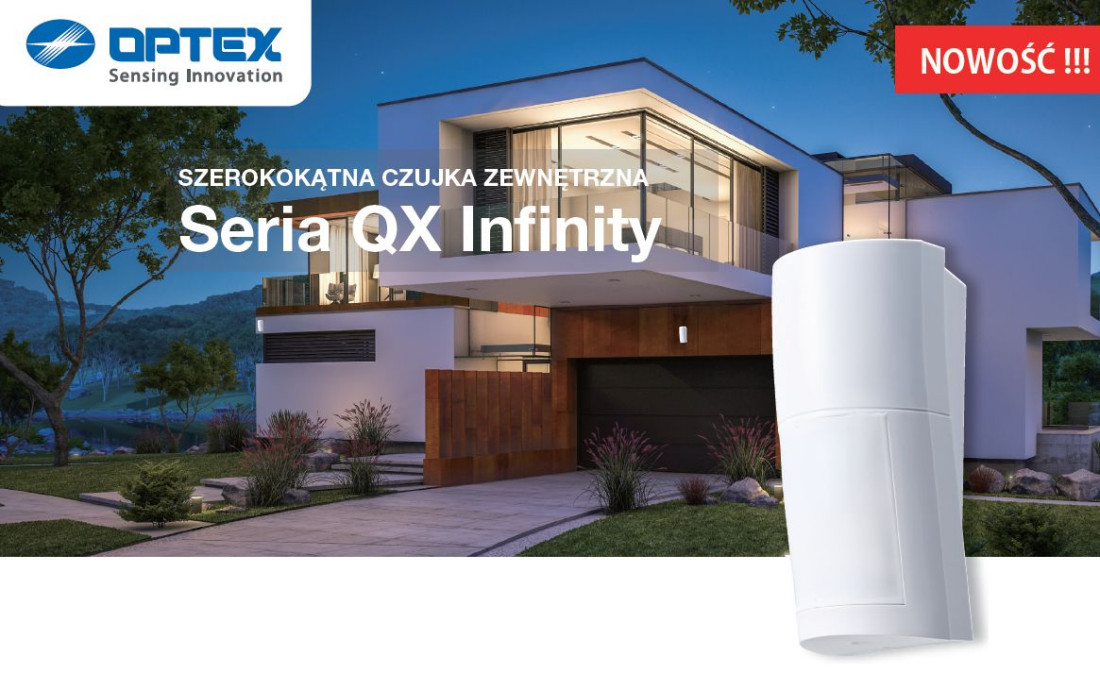 QX Infinity - nowość w zewnętrznych czujkach ruchu OPTEX  