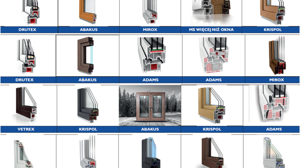 Porównanie 37 modeli okien z PVC i drewnianych