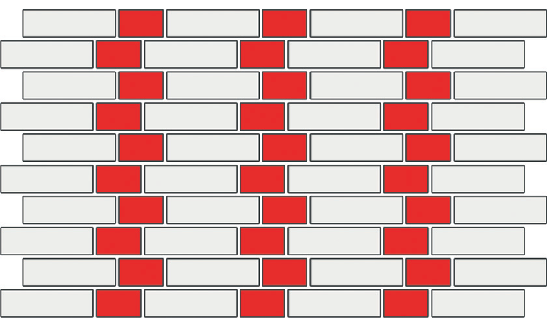 Wiązanie gotyckie - schemat