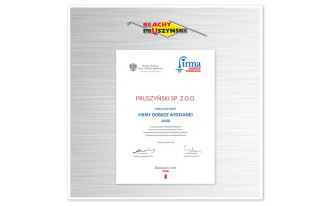 Blachy Pruszyński laureatem konkursu "Firma Dobrze Widziana"