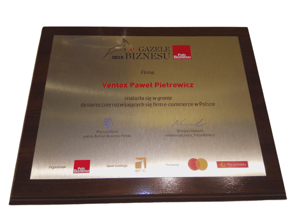 e-Gazela 2019 dla firmy Ventox Paweł Pietrewicz