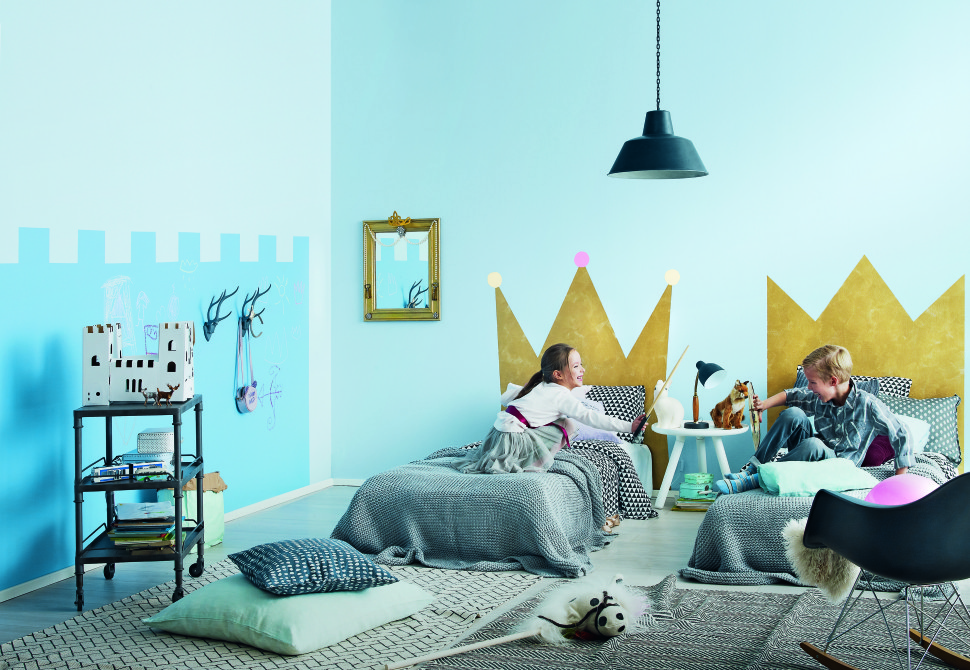 Zamek wykonany farbą Optiva Satin Matt