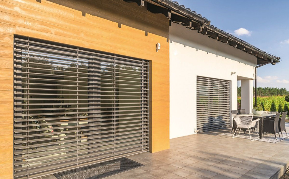 Żaluzja fasadowa otwarta
