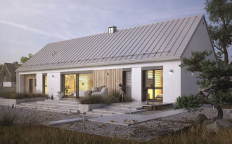 Pokrycia dachowe Ruukki na domach w typie stodoły