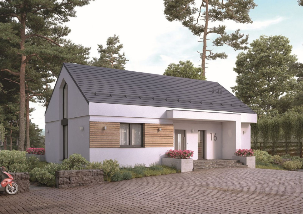 Pokrycie dachowe Ruukki Hyygge, Projekt domu CYTRUS DOMYwStylu.pl (Pracownia DOMYwStylu.pl)