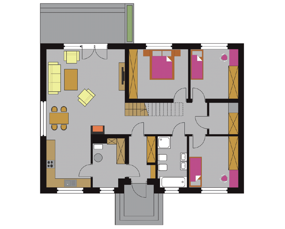 Rzut parteru przed zmianami