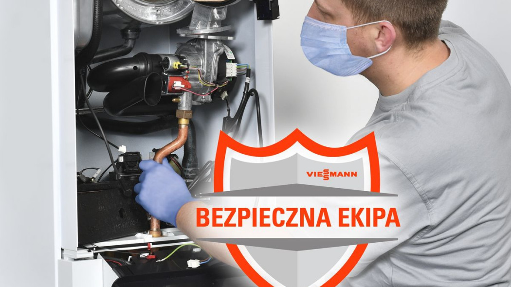 Serwis i wymiana urządzeń grzewczych w ramach projektu "Bezpieczna Ekipa" Viessmann