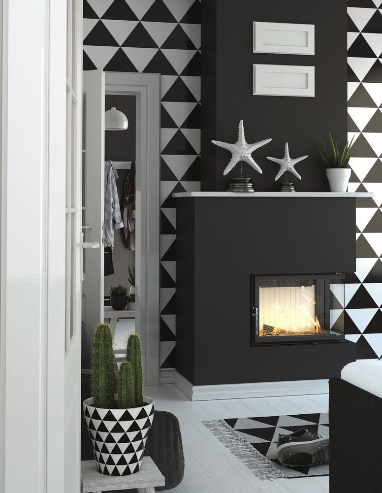 Wkład kominkowy narożny