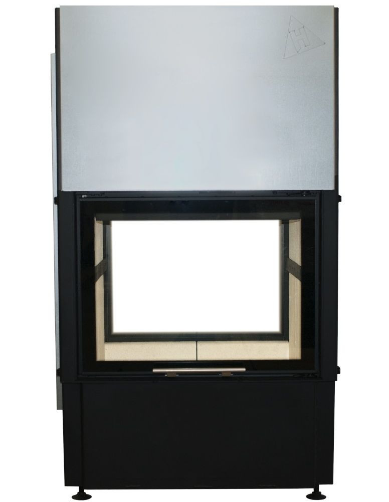 Wkład kominkowy z szybami na przestrzał