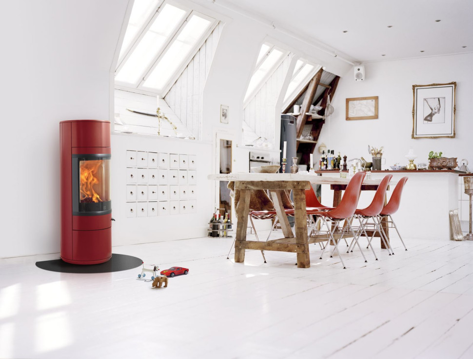 Piec wolno stojący - okrągły