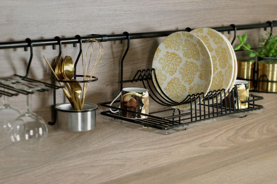 Ociekarka relingowa czarna REJS