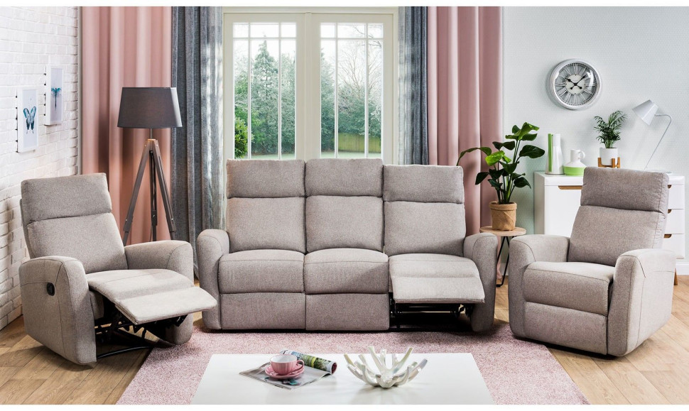 Wygodny zestaw wypoczynkowy do salony