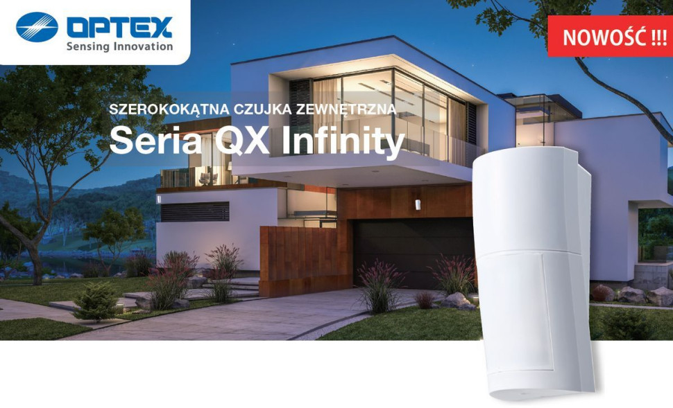 Nowe czujki ruchu QX Infinity OPTEX