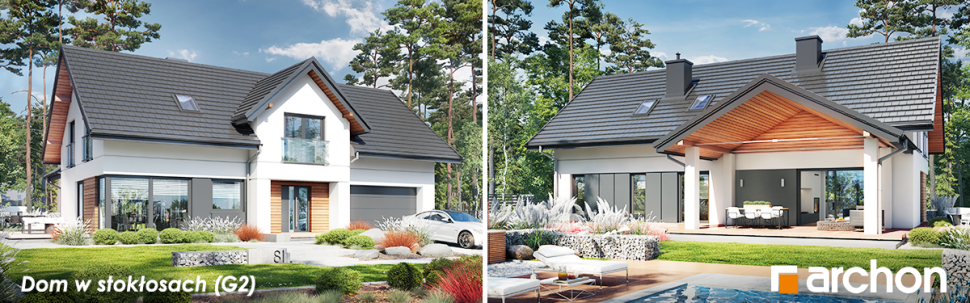 Dom w stokłosach (G2) - wizualizacja