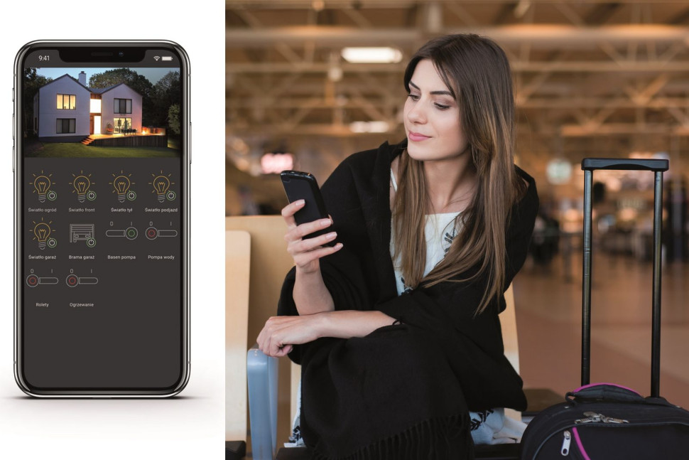 Sterowanie oświetleniem z telefonu komórkowego