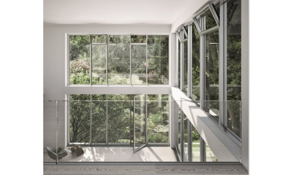 Lekkie, transparentne przeszklenia na elewacji robią imponujący efekt