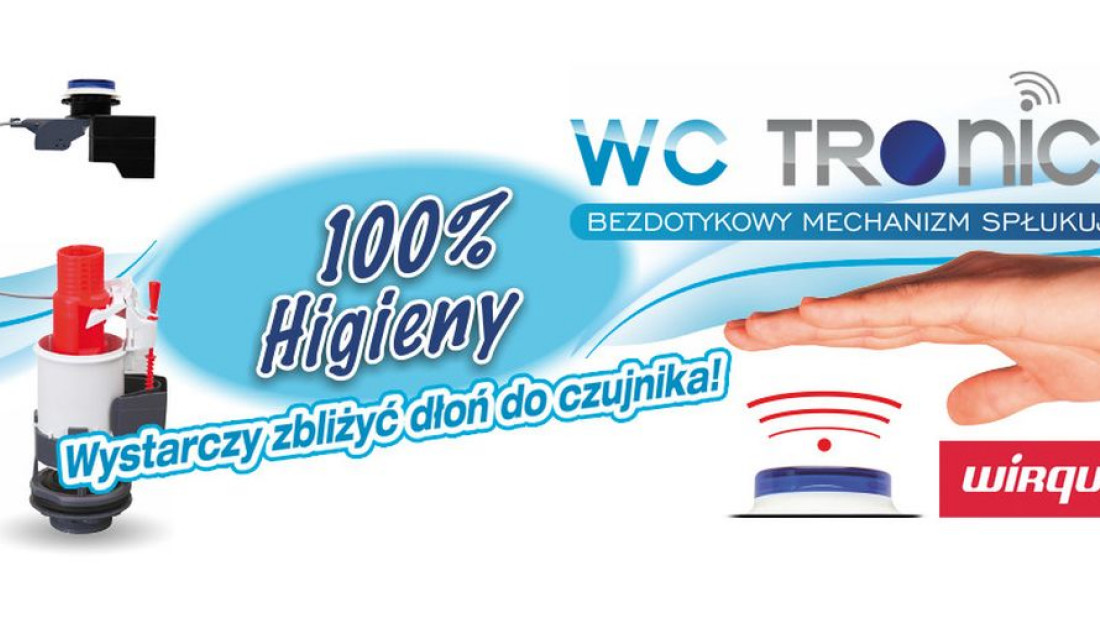 Bezdotykowy mechanizm spłukujący - "WC TRONIC 2"