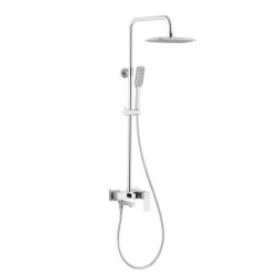 LOGON deszczownia z baterią natryskową i składaną wylewką wannową