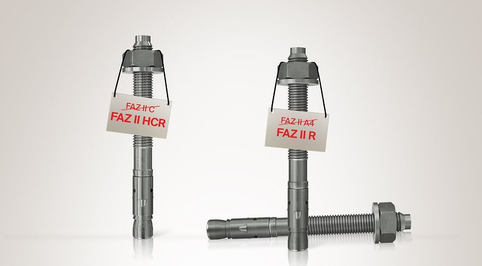Produkty fischer z literą R gwarantują pozytywne właściwości użytkowe oraz odporność na korozję