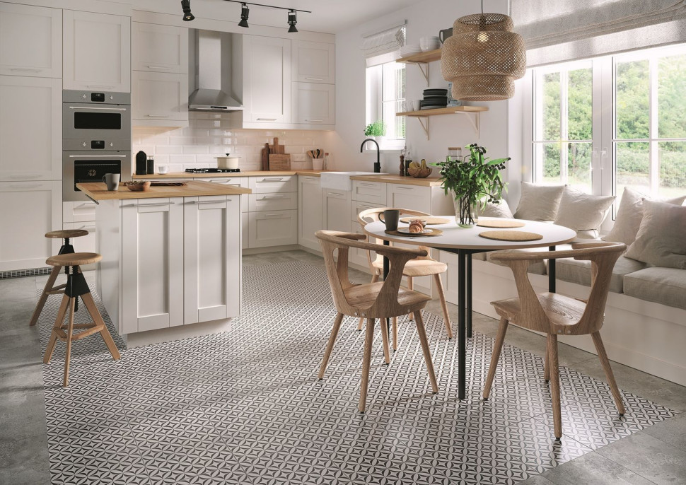 Nowoczesna kuchnia z jadalnią