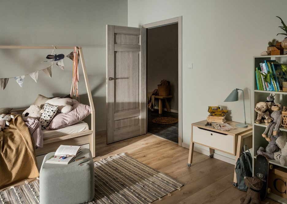 Drzwi Fresto wykończone są wysokiej jakości szlachetną okleiną Premium