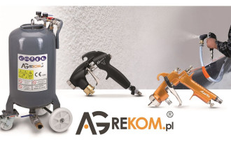 Agregaty tynkarskie i malarskie, bielarki, pianownice i kompresory od AGREKOM