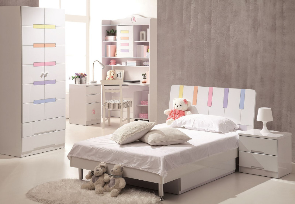 Biel i pastelowe dodatki to cechy mebli Melody