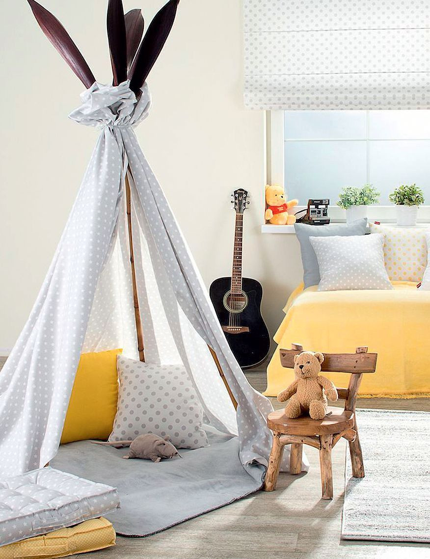 Indiańskie tipi: konstrukcja z tkaniny z kolekcji Ashley